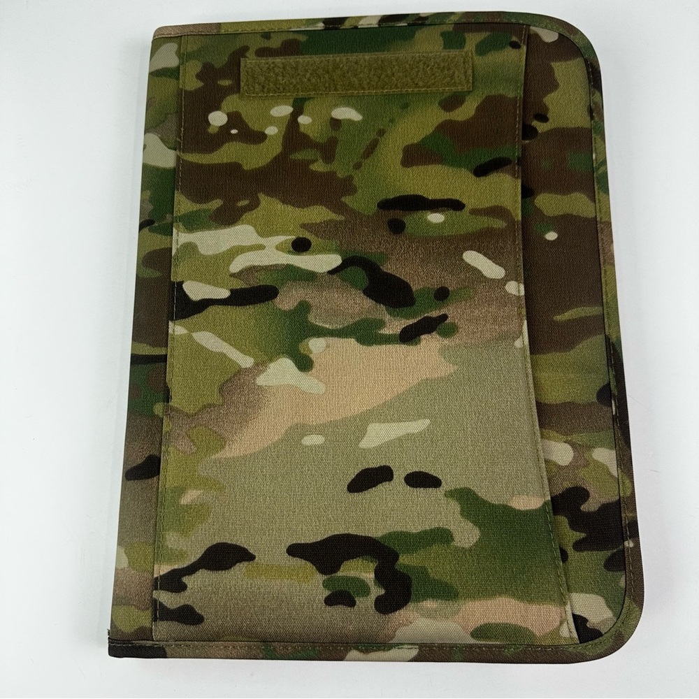 Mercury Tactical Gear Zippered Multi Camo Padfolio Binder Card Slots, Name Strip